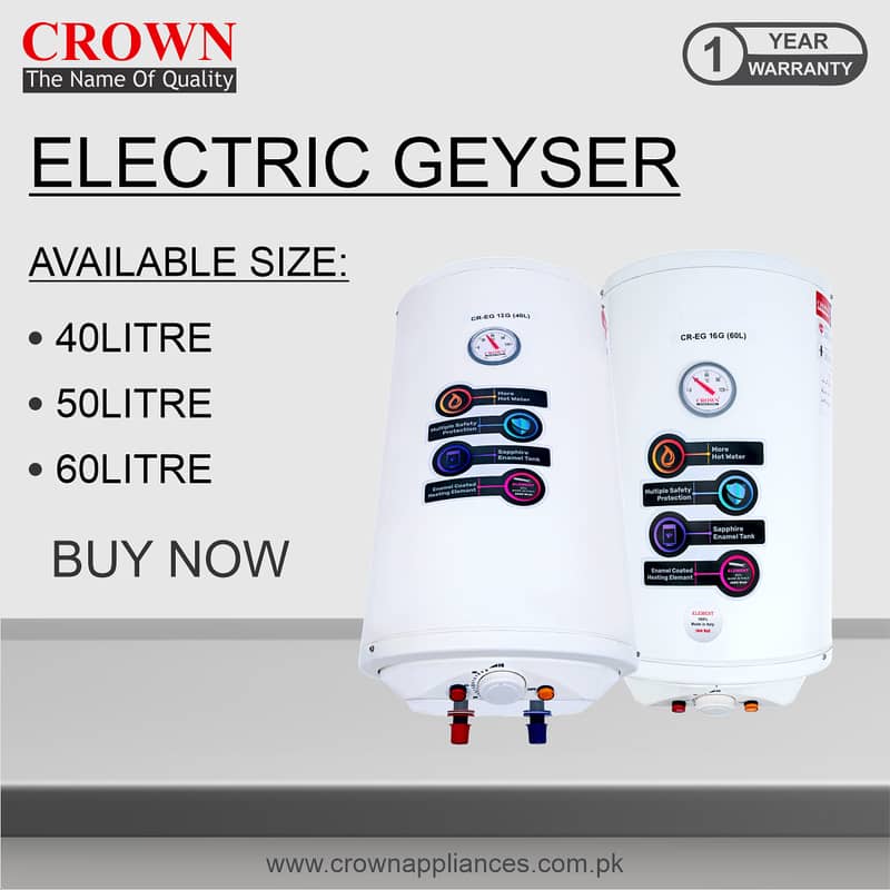 (Crown) Electric And Storage Geysers Direct Factory 0