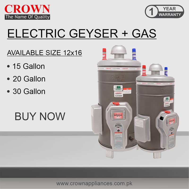 (Crown) Electric And Storage Geysers Direct Factory 1