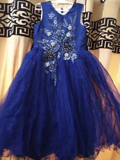 Wedding frock in blue color