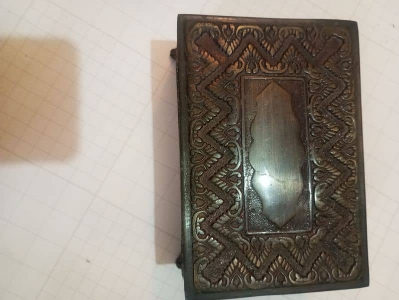 beautiful brass anteek jewelry box 1