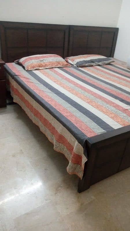 2 Single Bed for sale urgent. . without mattress 1