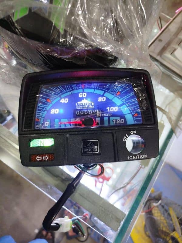 70 cc motorcycle speedometer with led light 3