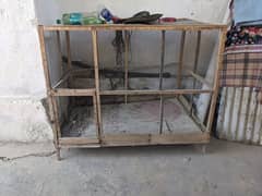 Wooden good size cage for sale