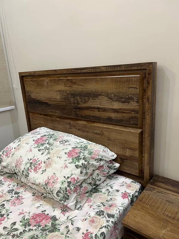 New wood finish bed 5