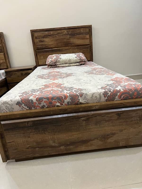 New wood finish bed 10