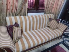 SOFA SET AND 3 TABLES