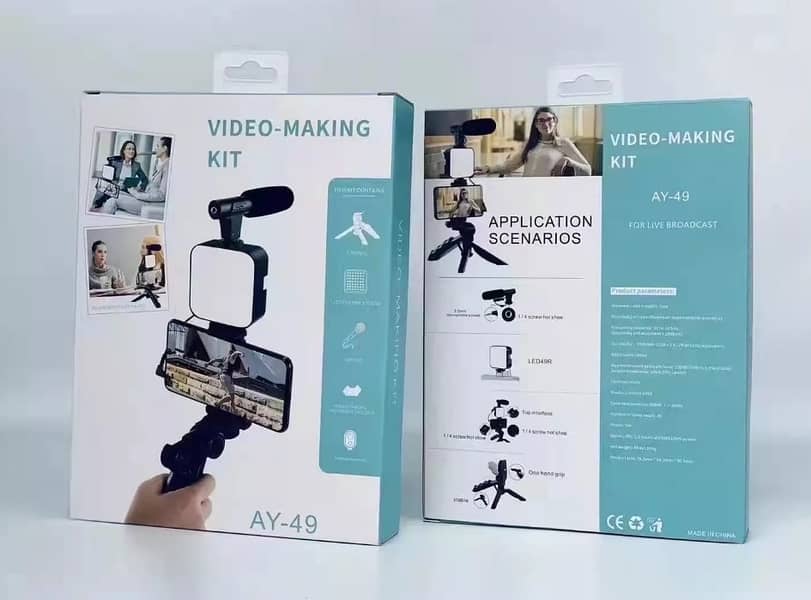 All-in-One AY-49 Video Vlogging Kit – Complete Video Making Kit 3