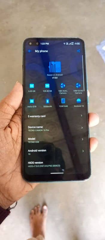 camon 16 pro 6+126Gb with box all okay 2