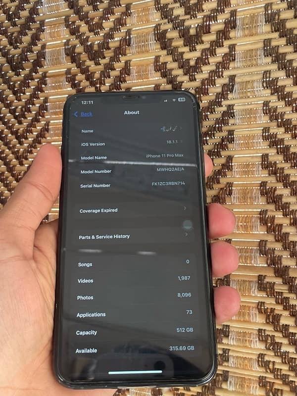 iPhone 11 Pro Max 512gb PTA APPROVE 3