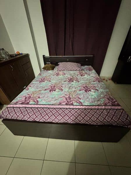 Queen bed with dressing for sell. 1