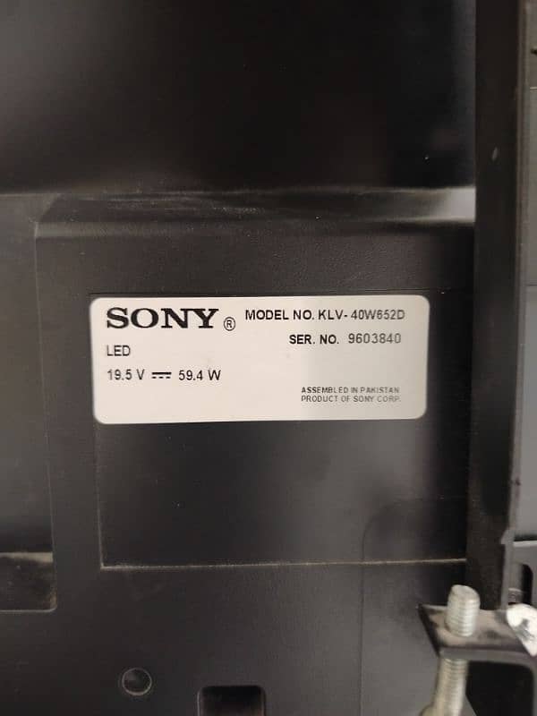 Sony led model 9603840-G 5