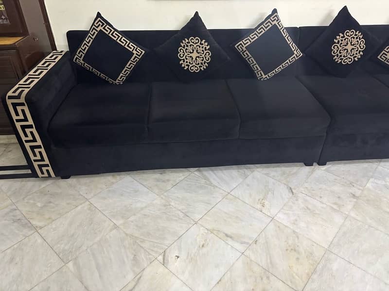 L shape 8 seater sofa set for sale 2