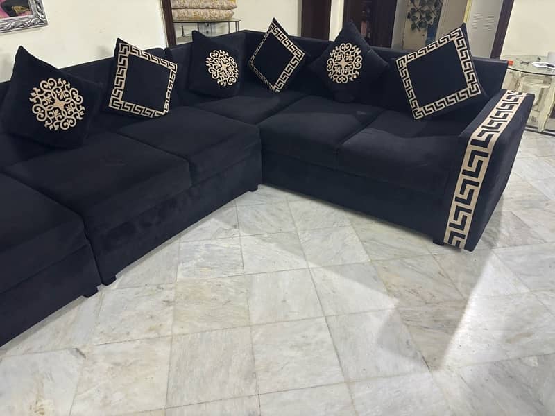 L shape 8 seater sofa set for sale 3