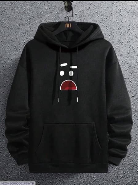 1 pcs Men’s Fleece Printed Hoodie 1