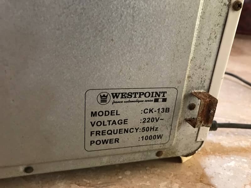 WestPoint Electric Oven Ok pes 5