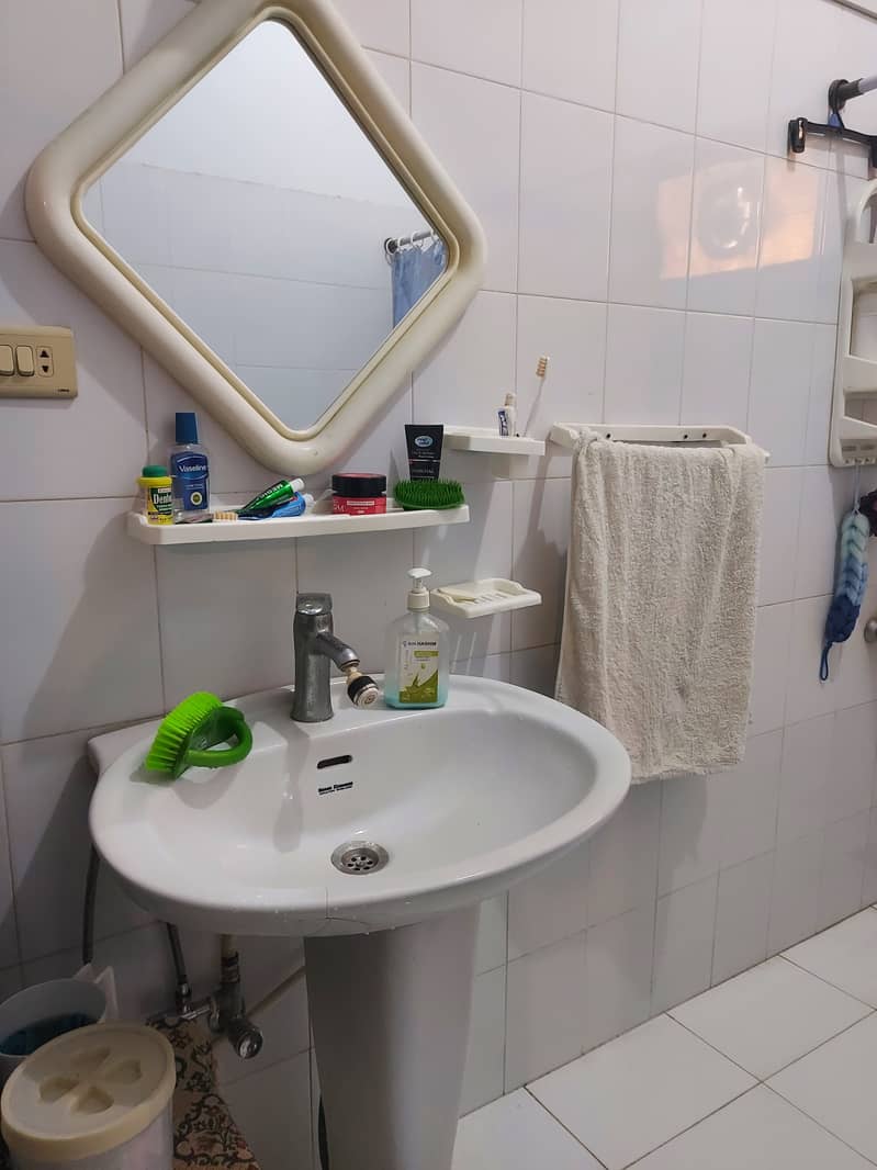 Basin, Toilet, and Mirror 1