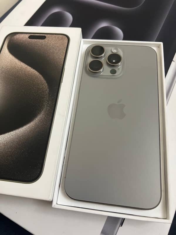 iphone 15 pro max titanium 512GB dual physical 0