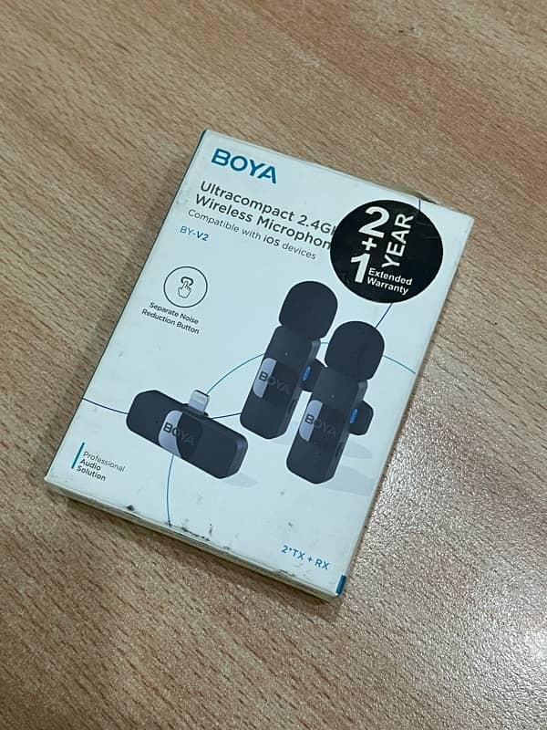 BOYA-V2 Wireless Dual Mic iPhone | 3 Year Warranty | Almost New 0