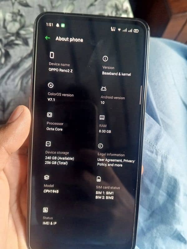 oppo reno 2z 8/256 7