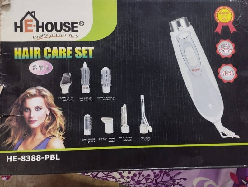 Hair blow dryer and straightener and curler all in 1 for sale 0