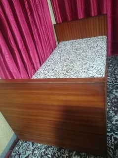 wooden double bed with storage box for 35000 only