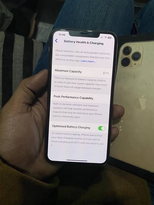 Iphone 11 pro max official pta approved 256 gb with box 7