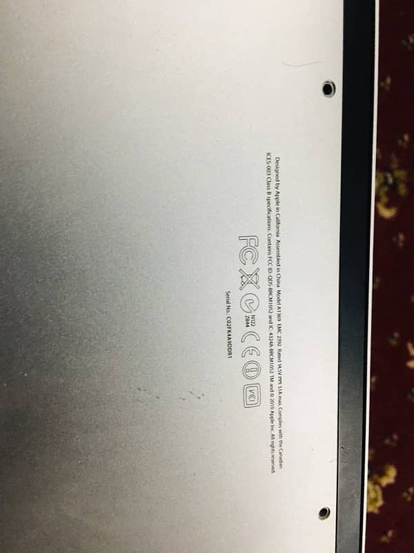 Macbook air high seirra 2010 . original 9/10 used by one owner 3