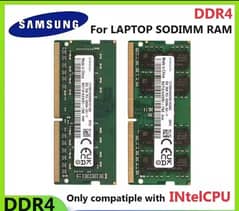 New 16GB DDR4 Ram 3200mhz by Samsung for Dell hp & Gaming laptop