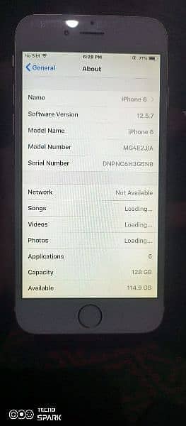 iPhone 6 *128 GB Memory *Non Pta 2