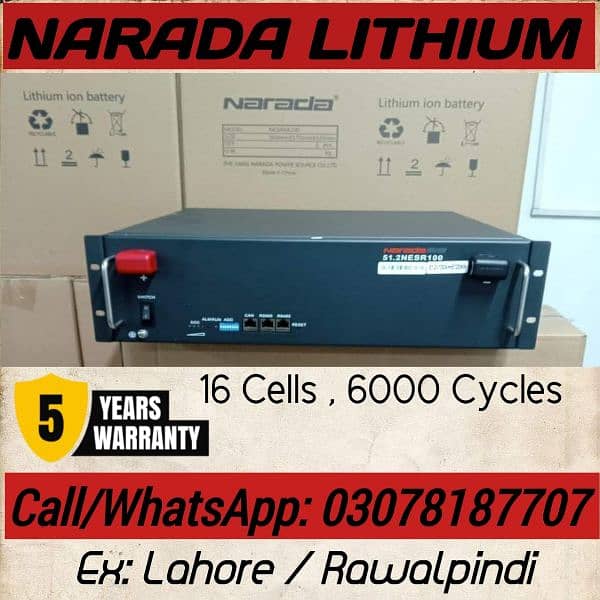 Narada Lithium Battery 48V 100Ah 0