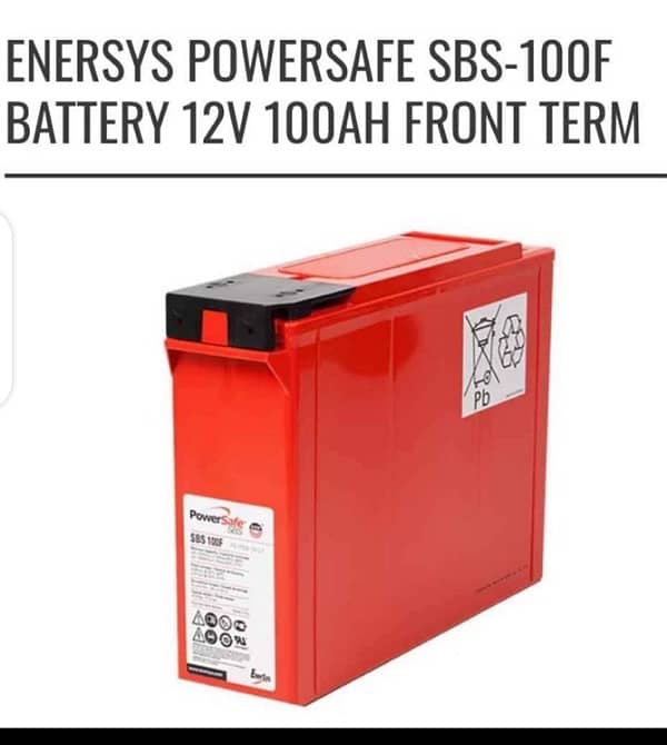 12 v 100 AH Dry Battery Power Safe SBS 5