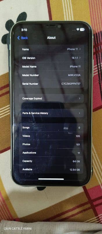 iphone 11 factory unlock non pta 10/9 condition 0