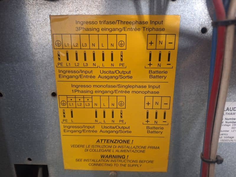 UPS 15 KVA EUROPEAN with Battries 6