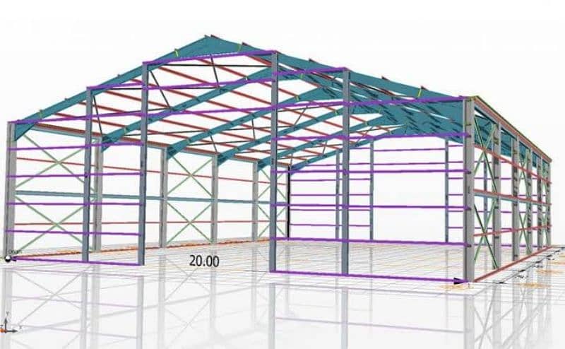 Cafe roofing - Canopy sheds - Wall mounted - Tensile car park 5