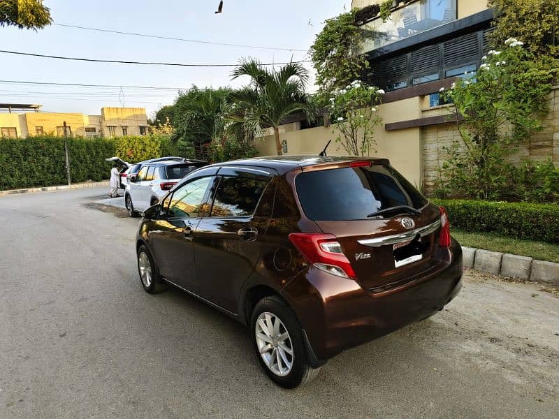 TOYOTA VITZ F 1.0 LIMITED EDITION MODEL 2014 REG. 2017 ORIGINAL BROWN 3