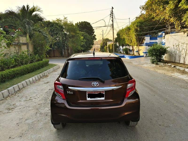 TOYOTA VITZ F 1.0 LIMITED EDITION MODEL 2014 REG. 2017 ORIGINAL BROWN 4