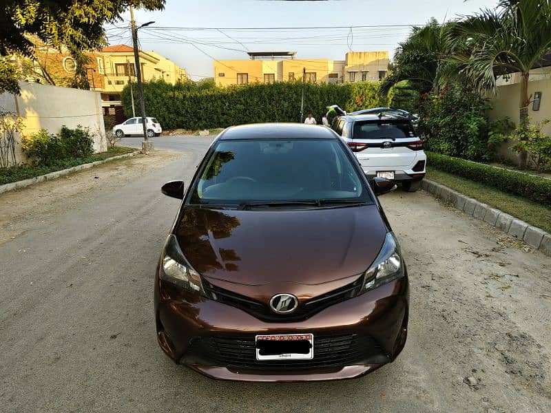 TOYOTA VITZ F 1.0 LIMITED EDITION MODEL 2014 REG. 2017 ORIGINAL BROWN 11