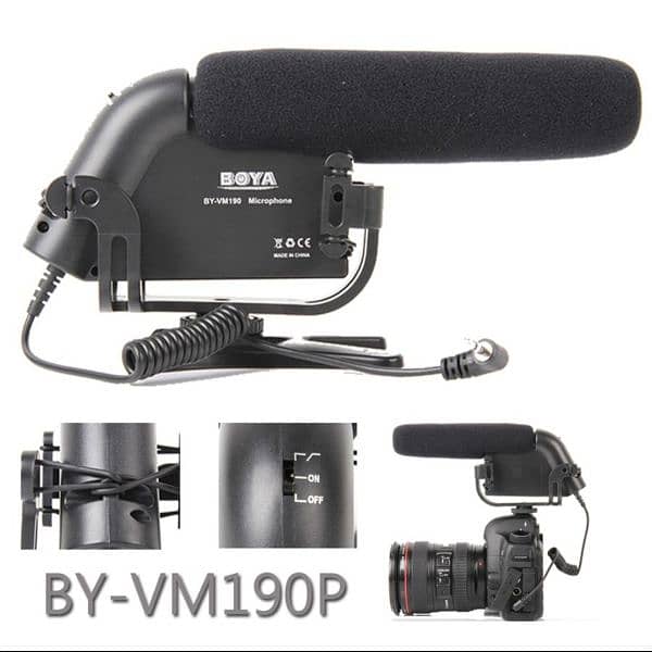 Boya BY-VM190P Shot Gun professional mic for content creator 0