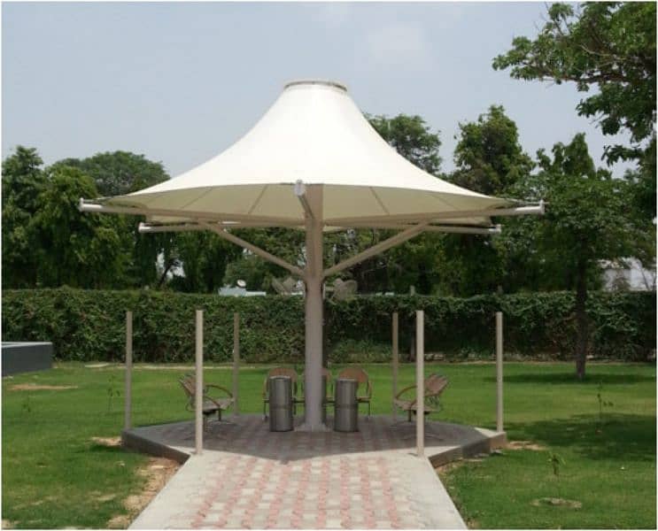 Car Parking shades in Pakistan - Wall mounted - Porch - Canopy-Marquee 9