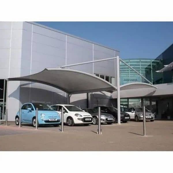 Car Parking shades in Pakistan - Wall mounted - Porch - Canopy-Marquee 19