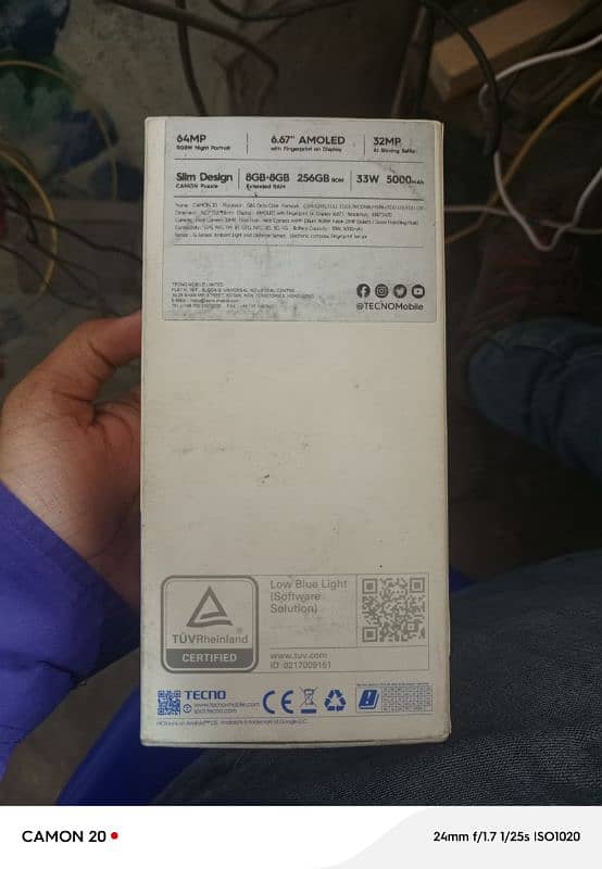 tecno camon 20 8+8/256 3