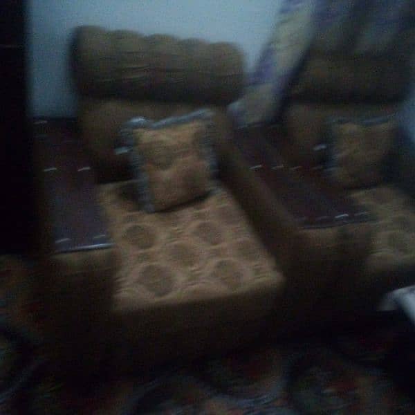 sofa 1 large with two side chair and table set 1