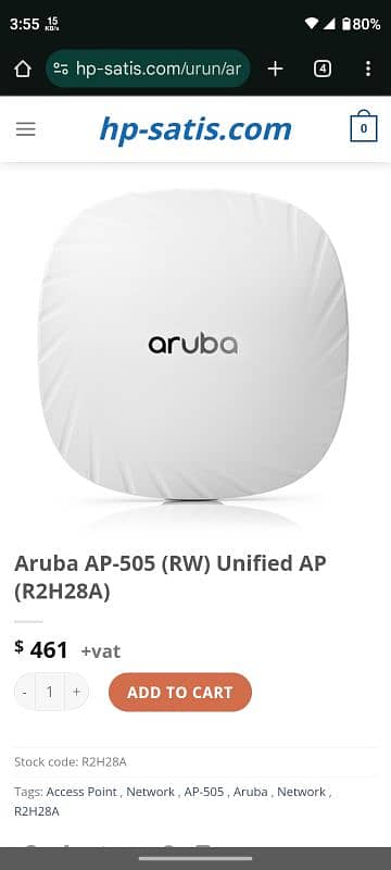 aruba wifi 6 server access point 6