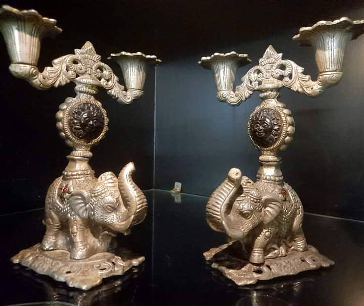 Handicraft Candle Stand Pair 1