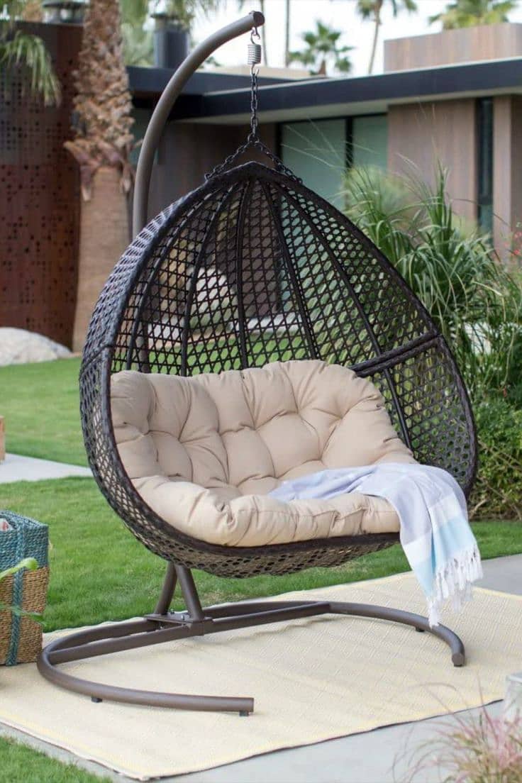 Swing Chair Jhoola, garden swing hanging swing jhula Macrame Swing 5