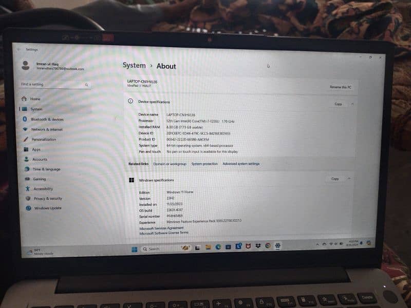 Lenovo 12th Gen Intel (R) Core (TM) i7 9