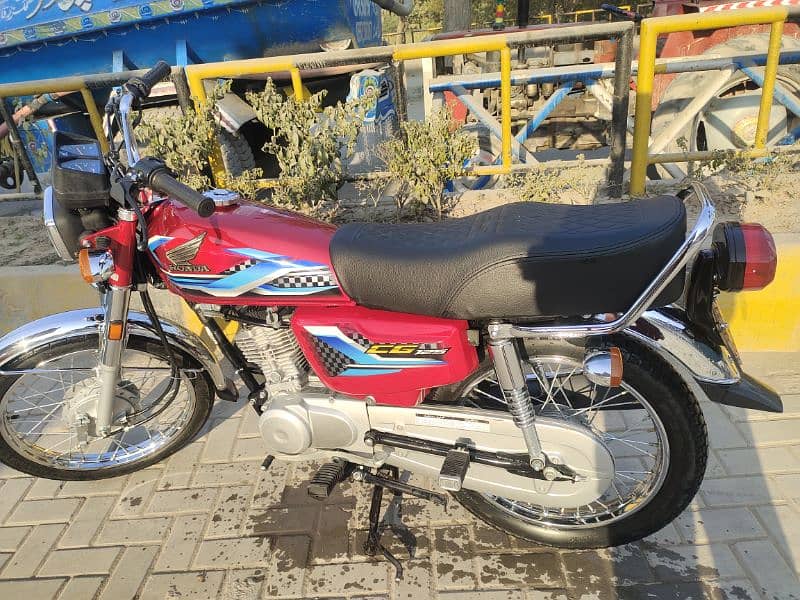 honda cg 125 2024 golden number 0