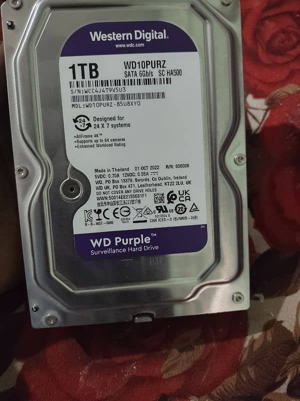 1 TB hard disk 0