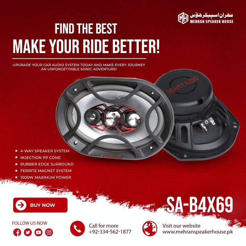 Car Rear Speakers Dashboard Speakers Side Speakers, Sub woofers 14