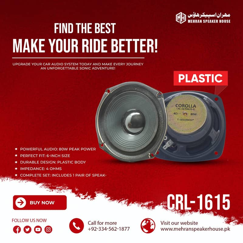 Car Dashboard & Rear Speakers, Bluetooth MP3 Car Audio, Available. 1